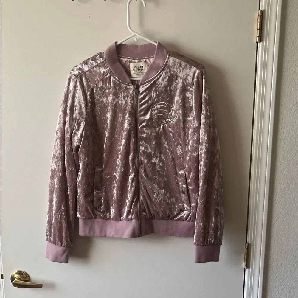 Ashley By 26 International Mauve Bomber Jacket Size M GUC